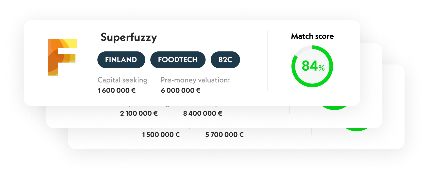 Matched startups stack