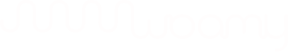 Woamy logo white